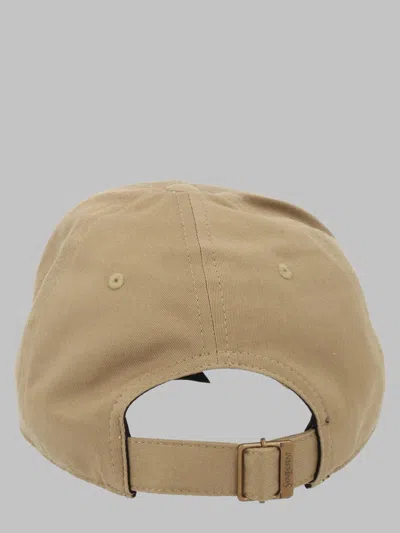 Saint Laurent Cappello Da Baseball Con Patch Y In Neutral
