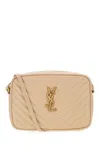 Saint Laurent Cappuccino Leather Lou Crossbody Bag In Neutral