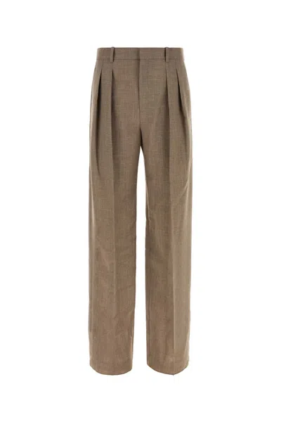 SAINT LAURENT SAINT LAURENT CAPPUCCINO WOOL PANT