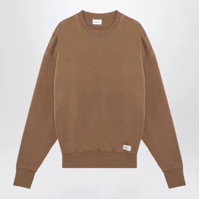 SAINT LAURENT SAINT LAURENT CARAMEL COLOURED PLUSH SWEATSHIRT