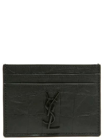 Saint Laurent Card Case In Black
