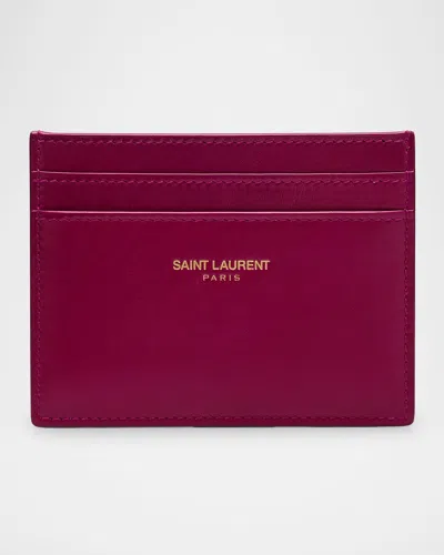 Saint Laurent Card Case In Leather