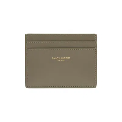 Pre-owned Saint Laurent Card Case 'strong Moss' | Green | Women's Size Onesize