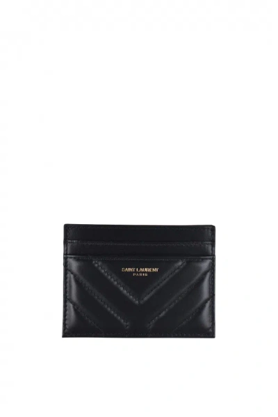 Saint Laurent Card Holder In Black