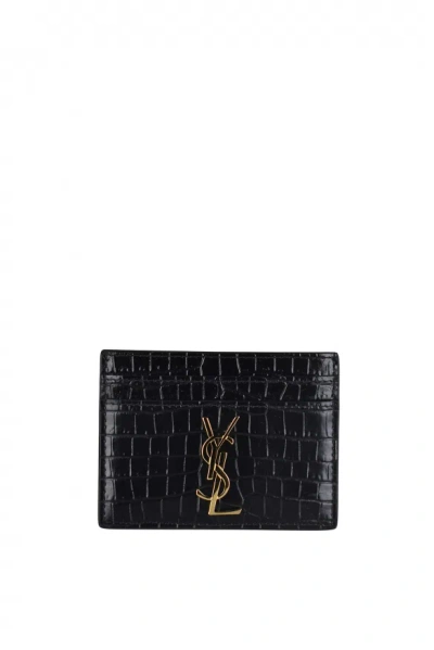 Saint Laurent Card Holder In Black