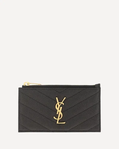 Saint Laurent Card Holder In Black