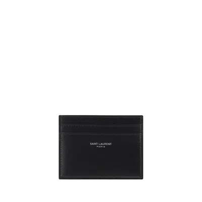 Saint Laurent Card Holder In Black