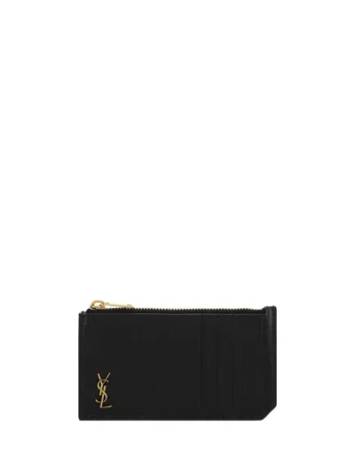 Saint Laurent Card Holder In Black