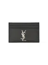 Saint Laurent Portacarte Tiny Cassandre In Black