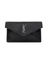Saint Laurent Card Holder "envelope Cassandre" In Black