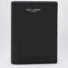Saint Laurent Card Holder In Grain De Poudre In Black