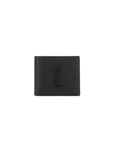 Saint Laurent Card Holder In Nero