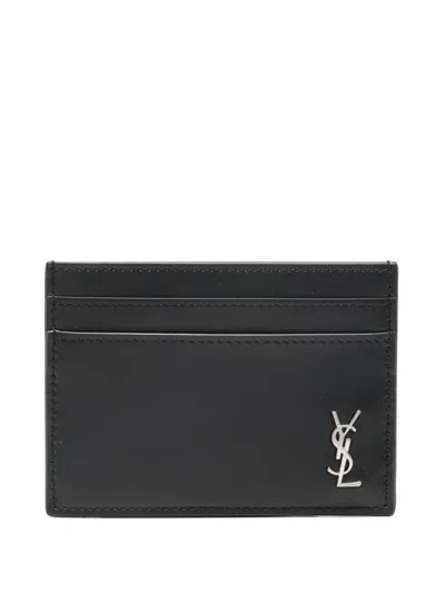 Saint Laurent Cardholder With Logo In Black
