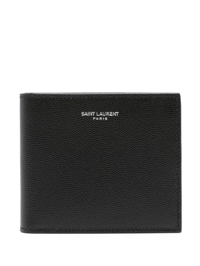 Saint Laurent Cardholder With Logo In Black