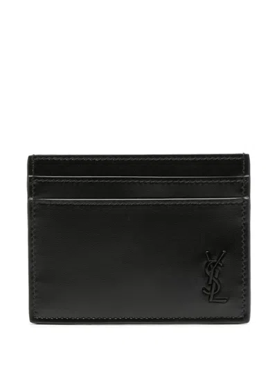 Saint Laurent Cardholder With Logo In Black