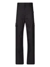 Saint Laurent Button Detail Straight Leg Pants For Women In Grey