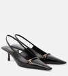 Saint Laurent Carine 55 Patent Leather Slingback Pumps In Black