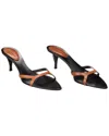 Saint Laurent Carla 60 Leather Mule (authentic ) In Brown