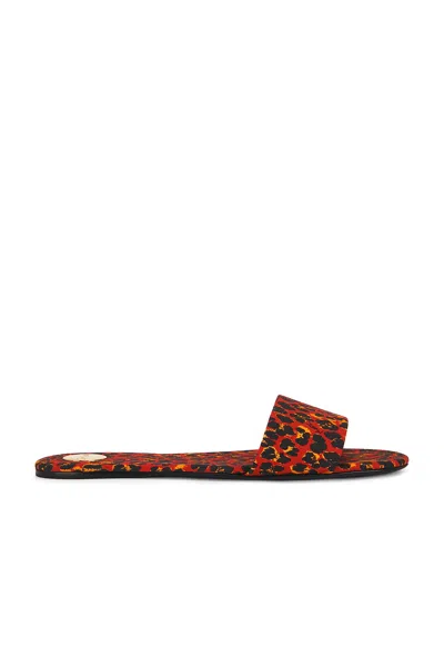 Saint Laurent Carlyle Flat Slide In Multi