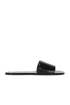 Saint Laurent Carlyle Flat Slide In Noir