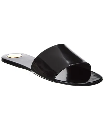 Saint Laurent Carlyle Leather Flat In Black