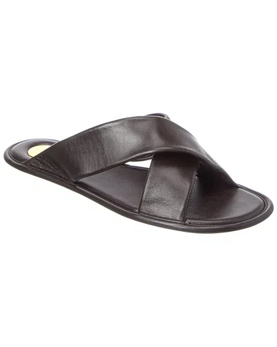 Saint Laurent Carlyle Leather Sandal In Multi
