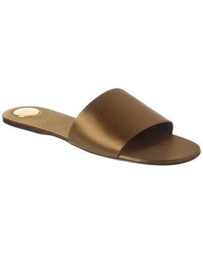 SAINT LAURENT SAINT LAURENT CARLYLE SATIN FLAT SANDAL