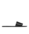 Saint Laurent Carlyle Slip-on Slides In Black