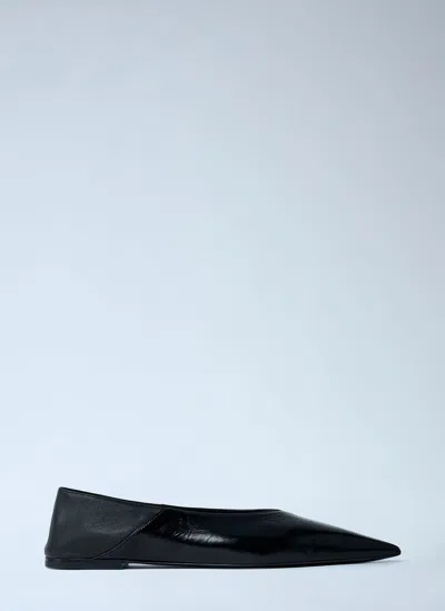 Saint Laurent Carolyn Ballerina Flats In Black
