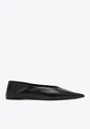 Saint Laurent Carolyn Nappa Ballerina Flats Women In Black