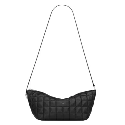 Saint Laurent Carre-quilted Le Tuc Crossbody Bag In Black