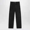 Saint Laurent Carrot-fit Jeans With A Washed Effect In Black