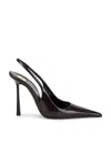 Saint Laurent 110mm Vendome Slingback Pointed-toe Pumps In Black