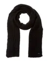 Saint Laurent Cashmere & Silk-blend Scarf In Black