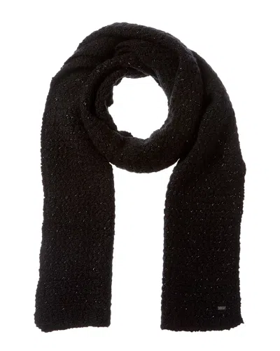 Saint Laurent Cashmere & Silk-blend Scarf In Black