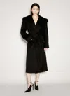SAINT LAURENT CASHMERE AND WOOL BELTED COAT