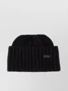 Saint Laurent Cashmere Beanie Hat Folded Brim
