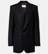 Saint Laurent Cashmere Blazer In Black