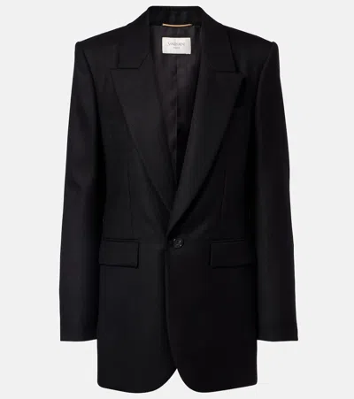 Saint Laurent Cashmere Blazer In Black