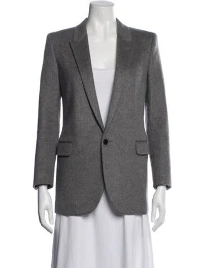 Pre-owned Saint Laurent Cashmere Blazer In Gray