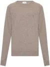 Saint Laurent Cassandre Cashmere Sweater In Grey
