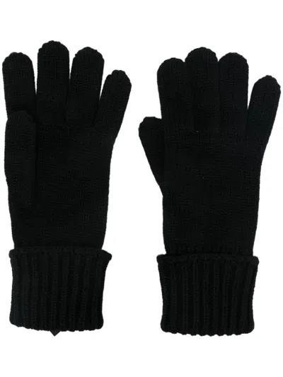 Saint Laurent Cashmere Gloves In 黑色