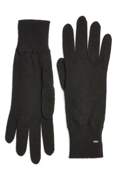 Saint Laurent Cashmere Gloves In Black