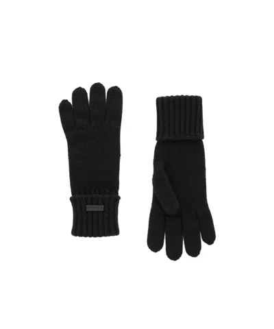 Saint Laurent Cashmere Gloves In Black