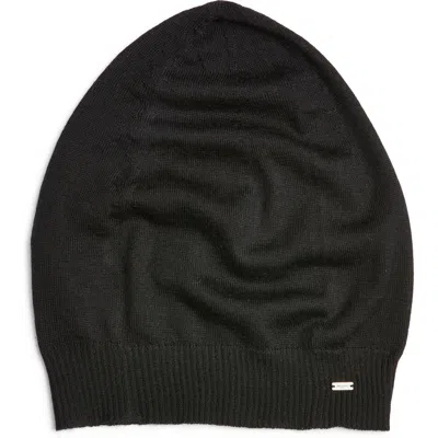 Saint Laurent Cashmere Logo Beanie In Black