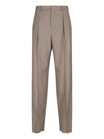Saint Laurent Cashmere Pants In Gray