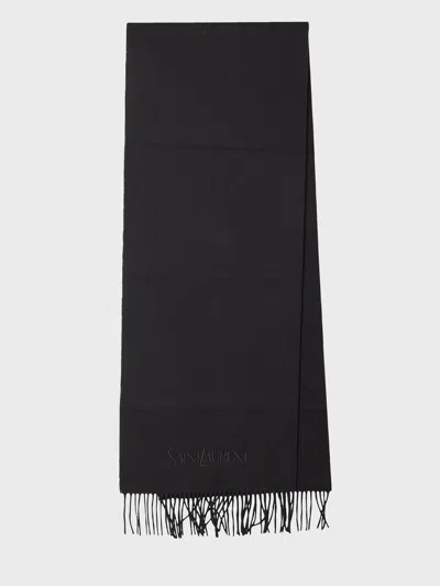 Saint Laurent Cashmere Scarf In Black