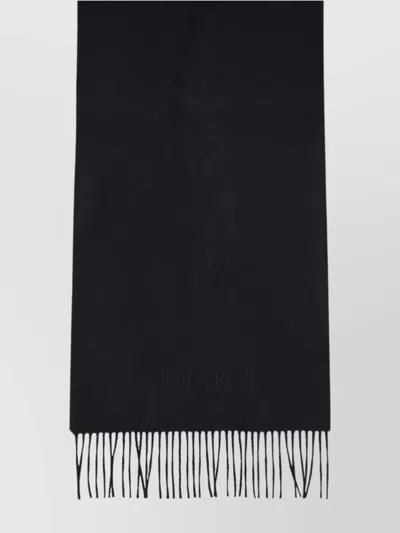 Saint Laurent Echarpe Scarf In Black