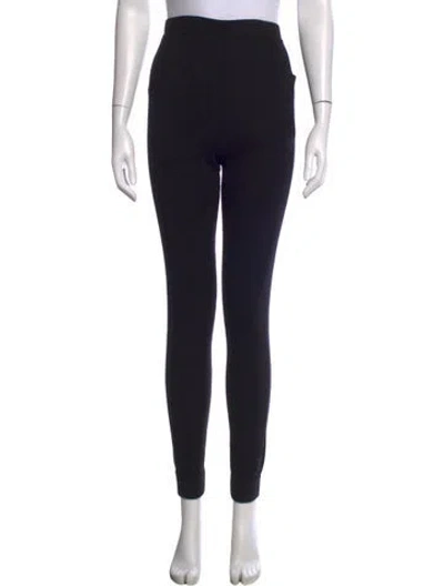 Pre-owned Saint Laurent Cashmere Skinny Leg Pants W/ Tags In Black