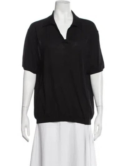Pre-owned Saint Laurent Cashmere Sweater In Black
